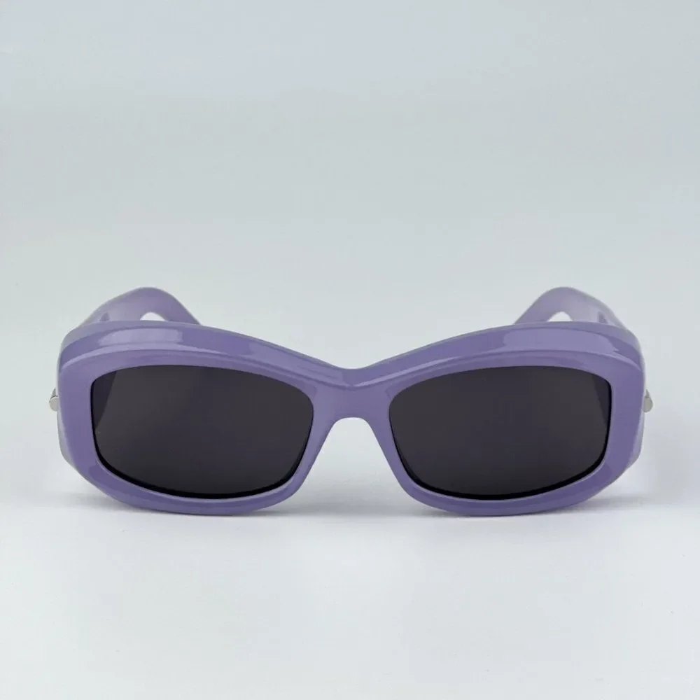 NEW Givenchy GV40044U 78A Shiny Lilac Smoke Gray Unisex Geometric Sunglases